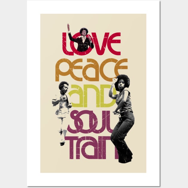 Love Peace and Soul Train Wall Art by Unfluid